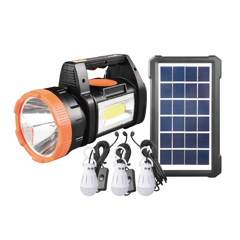 30W COB oplaadbare zonneschijnwerperset