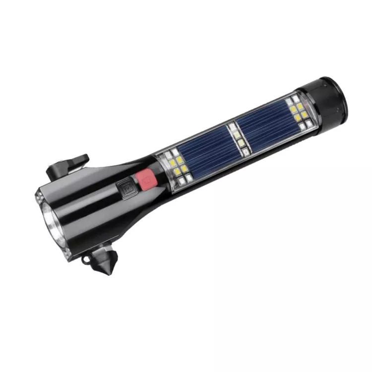 Oplaadbare LED-zaklamp op zonne-energie