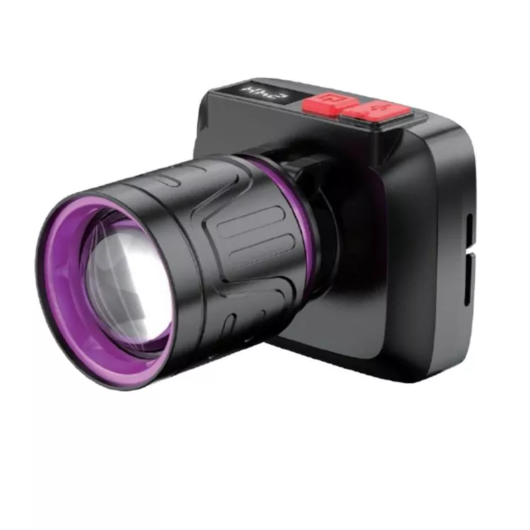 Waterdichte witte laser-LED-koplamp voor bouw- en nachtwerk